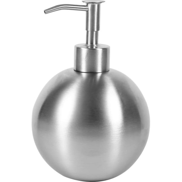Stainless Steel Soap Dispenser for Shampoo Liquid Soap Pump Kitchen Bathroom Refillable High Quality Lotion Dispenser Ball Shape 500 ml