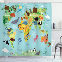 Abakuhaus Multicoloured Shower Curtain de_13