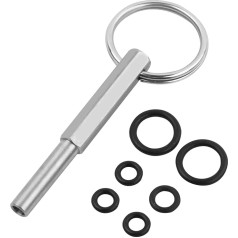 Anseom Oval Head Key, Coffee Machines, Oval Head Bit with Key Ring, Fully Automatic Coffee Machine, Oval Head Key for Jura/Krups/AEG Fully Automatic Coffee Machines