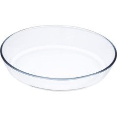 KICHOUSE Grill Plate 1 Piece Bakeware Clear Glass Round Glass Round Cake Plate Glass Roasting Dish Glass Pie Plate Cooking Plate Glass Bakeware Transparent Glass Grill Microwave