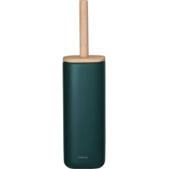 Sealskin Mind Toilet Brush, Toilet Brush with a Combination of Cement and Natural Wood, Dark Green