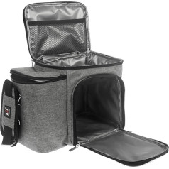 A2S Meal Prep Lunch Box - Cooler Bag - Meal Bag - Keep Your Daily Food Snacks & Beverages Cool and Intact (Grey Bag Only)