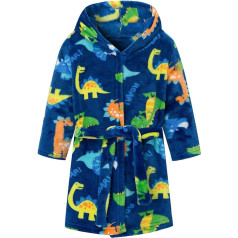 Boys Girls Bathrobes Kids Dinosaur Deer Flannel Hooded Robes Cartoon Animal Sleepwear Christmas Suit for 3-8 Years