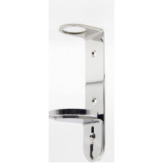 A&T Wall Mount 500ml Single Dispenser Chrome Bottle Holder Ideal for Baylis & Harding Bottles
