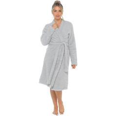 Women's Luxury Teddy Bear Fleece Long Cardigan Robe Women's Bathrobe House Coat Loungewear