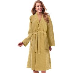 House Babylon Unisex Bathrobe Waffle Bathrobe 230gsm 100% Turkish Cotton Oeko-Tex Certified Bathrobes for Men and Women Perfect for Shower, Hotel, Pool, Spa and Gym