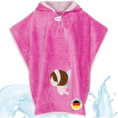 Smithy Badeponcho Kinder I Baby Mädchen Jungen I Frottee I mit Kapuze I Baumwolle Mikrofaser