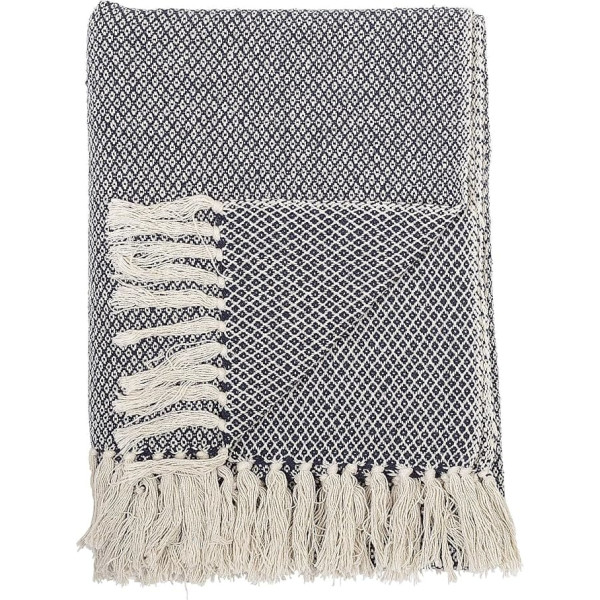 Bloomingville Lea Blanket on Cotton Blend 160 x 130 cm