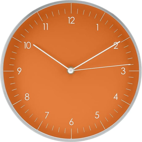 LUUK LIFESTYLE High-Quality, Plain Nordic Minimalist Design Quartz Wall Clock with Second Hand, Kitchen Clock, Living Room Clock, Office Wall Clock, Hallway Clock