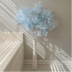 Cutfouwe Ceramic Vase White 42 cm High Narrow Floor Vase for Pampas Grass, Dried Flowers Vase, Modern Decorative Vases, for Home Office Decoration, Gift, Decorative Branches