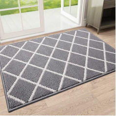 Homaxy Non-Slip Door Mat, Washable, Dirt Trapper Mat, Polypropylene, Easy To Clean, Doormat For Indoor And Outdoor Use