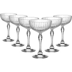 Bormioli Rocco Bormioli Rocco America'20 93124 Cocktail Bowls 23 cl Centiliters Clear Glass Set of 6