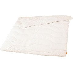 sleepling Virgin Wool All-Season Duvet Cover 100% Cotton Medium Duvet 135 x 200 cm White