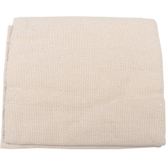 HEALLILY 135 x 100 cm Punch Needle Fabric Cotton Cross Stitch Fabric Monk Fabric Embroidery Fabric Cloth Plain Fabric for DIY Crafts Sewing Embroidery Craft Beige
