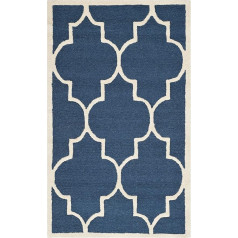 Dalton Navy/Ivory Tufted Rug Rug Size: 91 cm x 152 cm (3 ft x 5 ft)