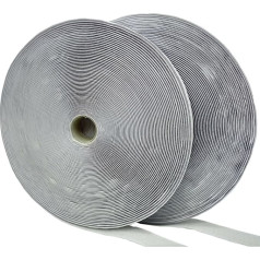 Eroilor 25 Metre Long Double-Sided Adhesive Velcro Tape with 50 mm Wide Self-Adhesive Tape - White