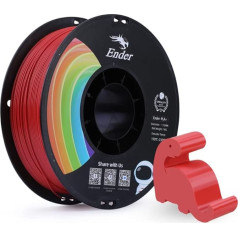 Creality Ender PLA+ Filament for 3D Printers, 1.75 mm 3D Printing Filament, 1 kg Spool, Dimensional Accuracy +/- 0.02 mm, Suitable for Most FDM 3D Printers, Red