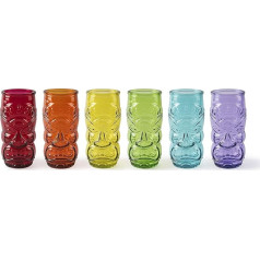 Excelsa Tiki Set of 6 Glass Glasses