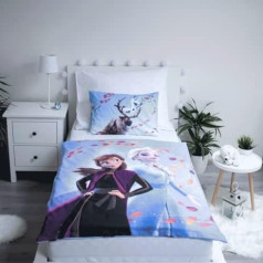 Jerry Fabrics F - Bedding - Frozen - Disney - 2 Piece - Kids - Duvet Cover - Reversible - 100 x 135 cm - Pillowcase - 40 x 60 cm - Bedding - 100% Cotton