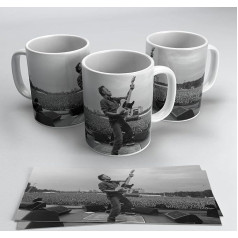 newseny U2 Bruce Springsteen Concertos Mug - Mug Music Group as a Gift | Capacity 350 ml (Bruce Guitar White Black)