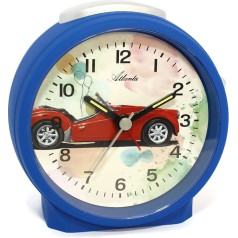 Atlanta Alarm Clock, Plastic, blue, 9.5 cm