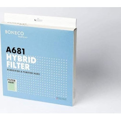BONECO 41147 Hybrid Filter A681 - Specially Coated Filter for Humidifier and Air Purifier H680 - Destroys Almost All Viruses