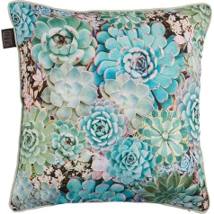 Kaat Amsterdam Decorative Cushion Plantiful Green 45 x 45 cm Floral Motif