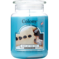 Colony, Large Jar Candle Jar Wax Day at Spa