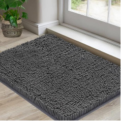 FOXCOOL Door Mats Indoor Bath Mat Non Slip Dirt Trapper Door Mat Soft Absorbent Indoor Front Door Entrance Hallway Kitchen Bathroom Pets and Dogs 40x60cm