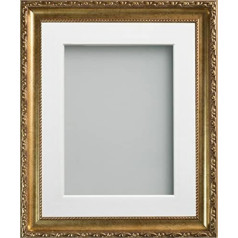 Frame Company Brompton Range Gold Picture Photo Frame with White Mount * Choice of Sizes *
