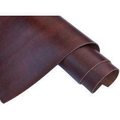 Cowhide Leather 2.0mm Thick Oxblood Wine Dyes Tool for Leather Sewing Hobby Workshop Handmade Craft Accessories, 12