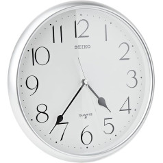 Seiko QXA747S Wall Clock Plastic Silver