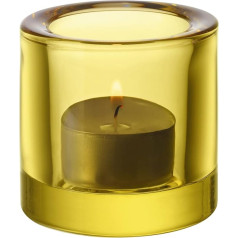 Iittala Kivi glass votive lantern, 1 unit, Glass, lime, 7.2 x 7.2 x 6 cm