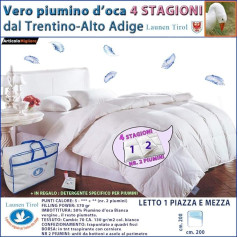 4 SEASON Goose Down Duvet Sizes Double Single Queen Size Real Goose Down 2 Down Duvets