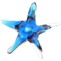 Tiny Crystal Home Decor Handmade Glass Art Glass Starfish Sea Animal Figure Nautical Art Sculpture Ocean Decoration For Living Room Blue Decoraciones Para Salas De Casa
