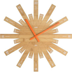 Alessi MDL05 Raggiante Wanduhr - Bambusholz.