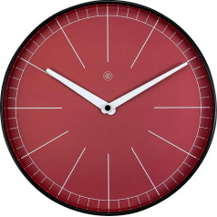 NeXtime Axel Wall Clocks, Metal and Plastic, Red, 23.4 cm