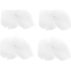 HOMSFOU Pack of 4 3D Cloud Decorations Hanging Lights Ceiling Stage Decorations for Weddings Cloud Hanging Decoration Cloud Blanket Lint Hanging Clouds Nursery Genting White Baby