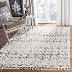 Safavieh Casablanca BFG516A-5, 80% Polypropylene/20% Polyester, Cream and Dark Grey, 160 x 229 cm