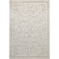 Hanse Home Velvet Rug Orient Mahal Detailed Design Border Ornaments Classic - Cream/Denim Blue, 160 x 230 cm