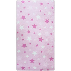 MANI TEXTILE TPS_ETOIROS_100 Rug, Polyester, Pink, 100 x 150 cm