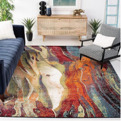 Safavieh Glacier Collection GLA126Q Modern Contemporary Abstract Area Rug, 2' 7