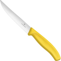 Victorinox Zāģēts picas steika nazis ar asu galu, garums 120/232 mm - dzeltens