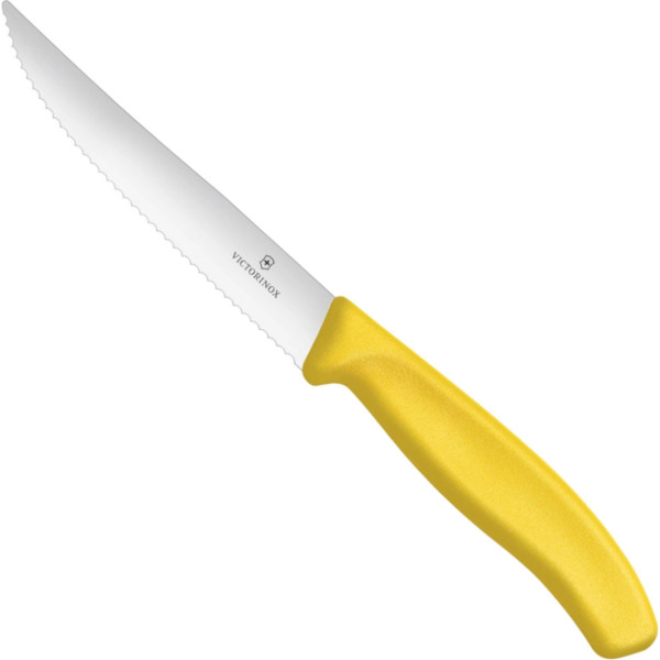 Victorinox Zāģēts picas steika nazis ar asu galu, garums 120/232 mm - dzeltens