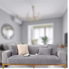 Vvlxric Sofa Covers Full Set, Sofa Towel, Non-Shrink Sofa Protective Blanket, It Is A Great Choice For Homes With Children And Pets, Grey, 110 x 180 cm