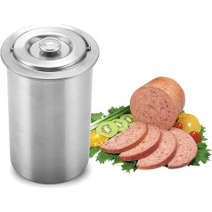 JasCherry Stainless Steel Pressure Ham Cooker Ham Press for Healthy Sausage Homemade Meat Press with Thermometer - Ham Cooker Pot for Bacon Sandwich Print Meat #1