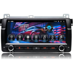 Cawell Android Car Radio [Android 13.0 4GB + 64GB 2.0Ghz] 1 DIN for BMW E46 M3 Rover 75 MG ZT, 8.8 Inch Car Radio with Screen Bluetooth 4G SWC WiFi GPS RDS 3-USB FM RCA, Support Mirrorlink