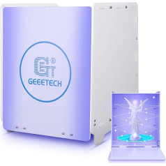 Geeetech Cure Machine for LCD/DLP/SLA Resin 3D Printer, UV LED Curing Box with Rotary Curing Turntable Curing Machine