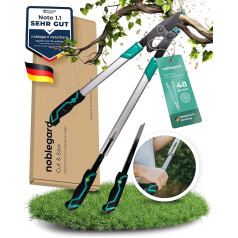 noblegard 2-in-1 Pruning Shears with Pruning Saw 68 cm [Sharp & Light] for Fresh & Thick Branches up to Diameter 48 mm with SK5 Blades Ergonomic Cut&Saw Secateurs with Integrated Saw - Anvil Loppers