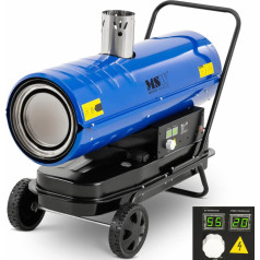Celtniecības eļļas pūtēja sildītājs līdz 185 m2 38 l 28600 W